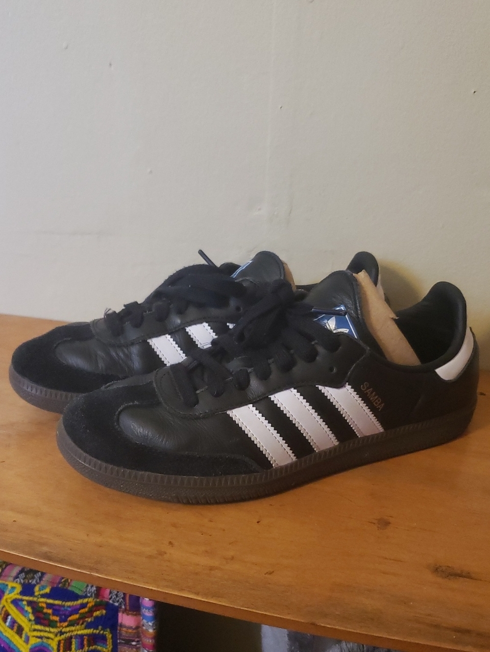 adidas Samba Black with White Stripes